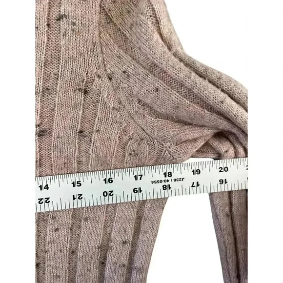 Madewell Donegal Blush Evercrest Cozy Yarn Turtleneck Sweater Small Wool Blend - Picture 7 of 10